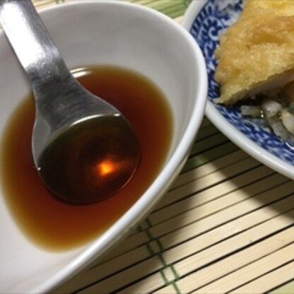天ぷら作ってもらったんで、つゆはワタシが！！と出してみました。簡単なのにお手伝い気取れてハッピーだったよドウモゴチソ様！